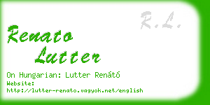 renato lutter business card